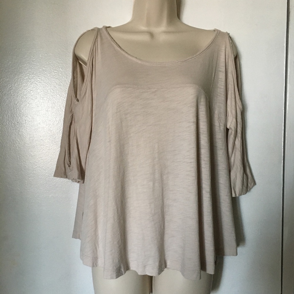Towne Blouse with Peek A Boo Sleeve, Relaxed Small